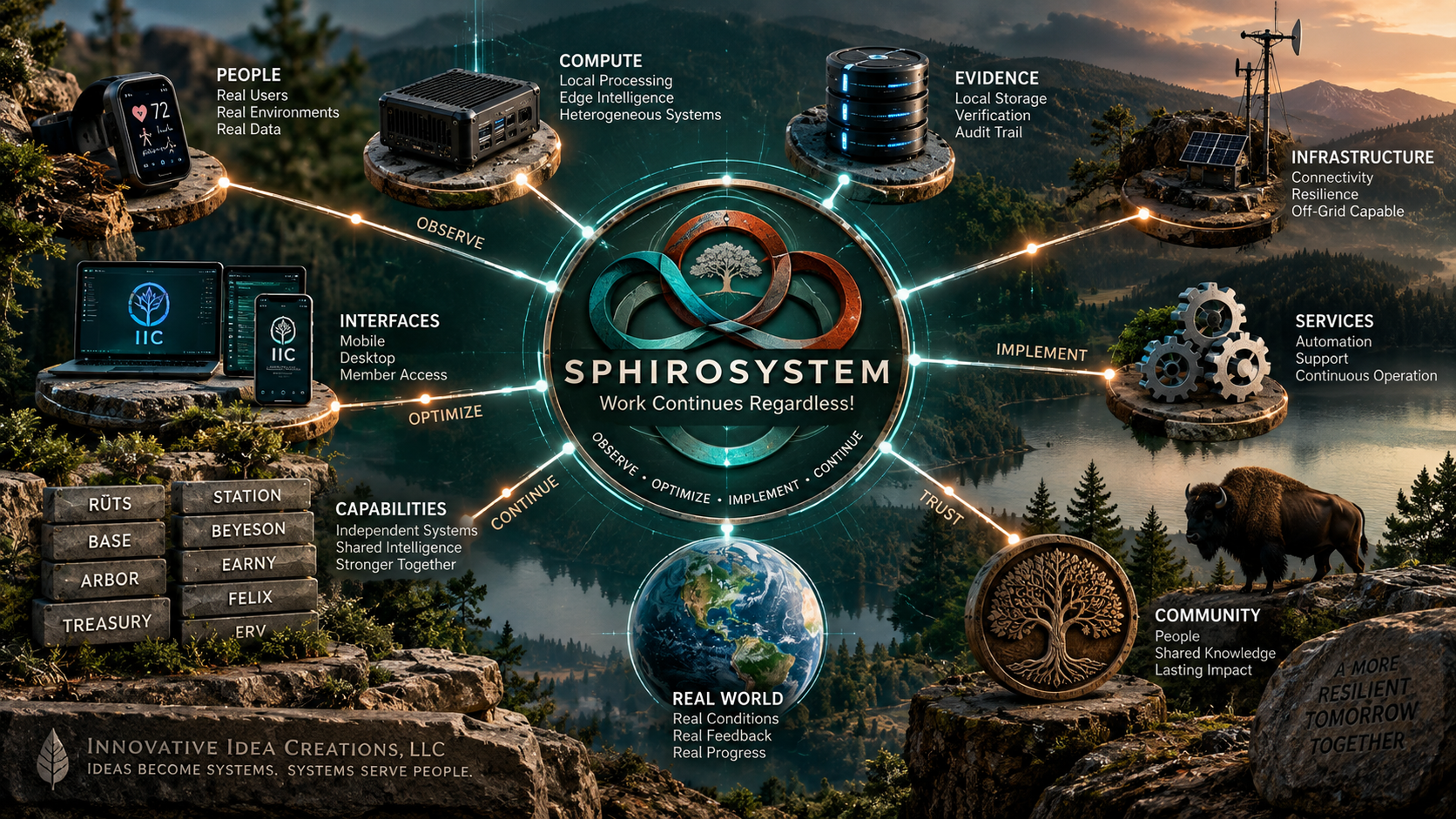 SPHIROSYSTEM connected systems architecture concept